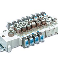 Mehrfachanschlussplatten Typ60, Rohrversion Kassettentyp auf DIN-Schiene,