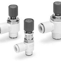 Drosselrückschlagventile mit Restluft-Ablassventil